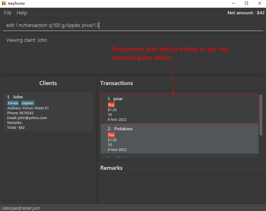 EditTransactionExample